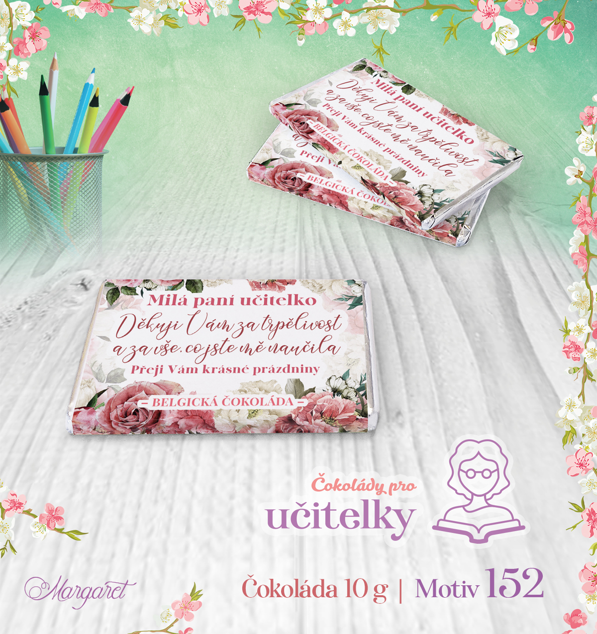 Belgické čokoládky 10 g (7 ks) | Motiv 152